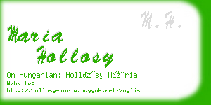 maria hollosy business card